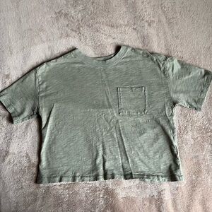Women’s GAP Light Green Short Sleeve T-Shirt with Pocket